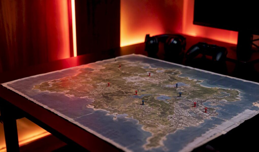 Map of Leonida with region markers