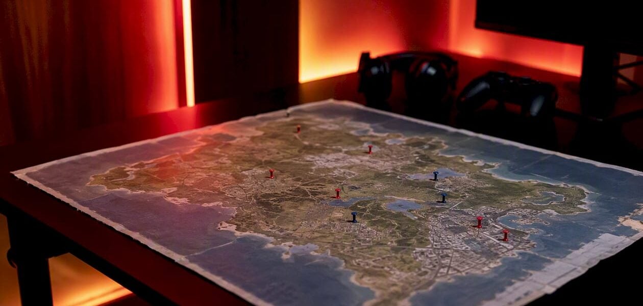 Map of Leonida with region markers