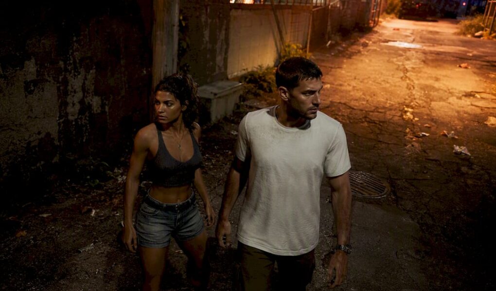 GTA 6 protagonists Jason and Lucia in urban scene