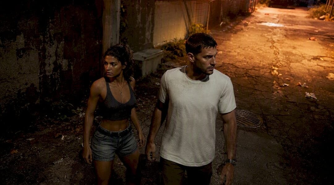 GTA 6 protagonists Jason and Lucia in urban scene