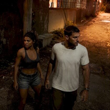GTA 6 protagonists Jason and Lucia in urban scene